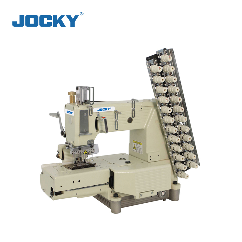 JK4412P Cylinder Bed 12 needle Double Chain Stitch Sewing Machine